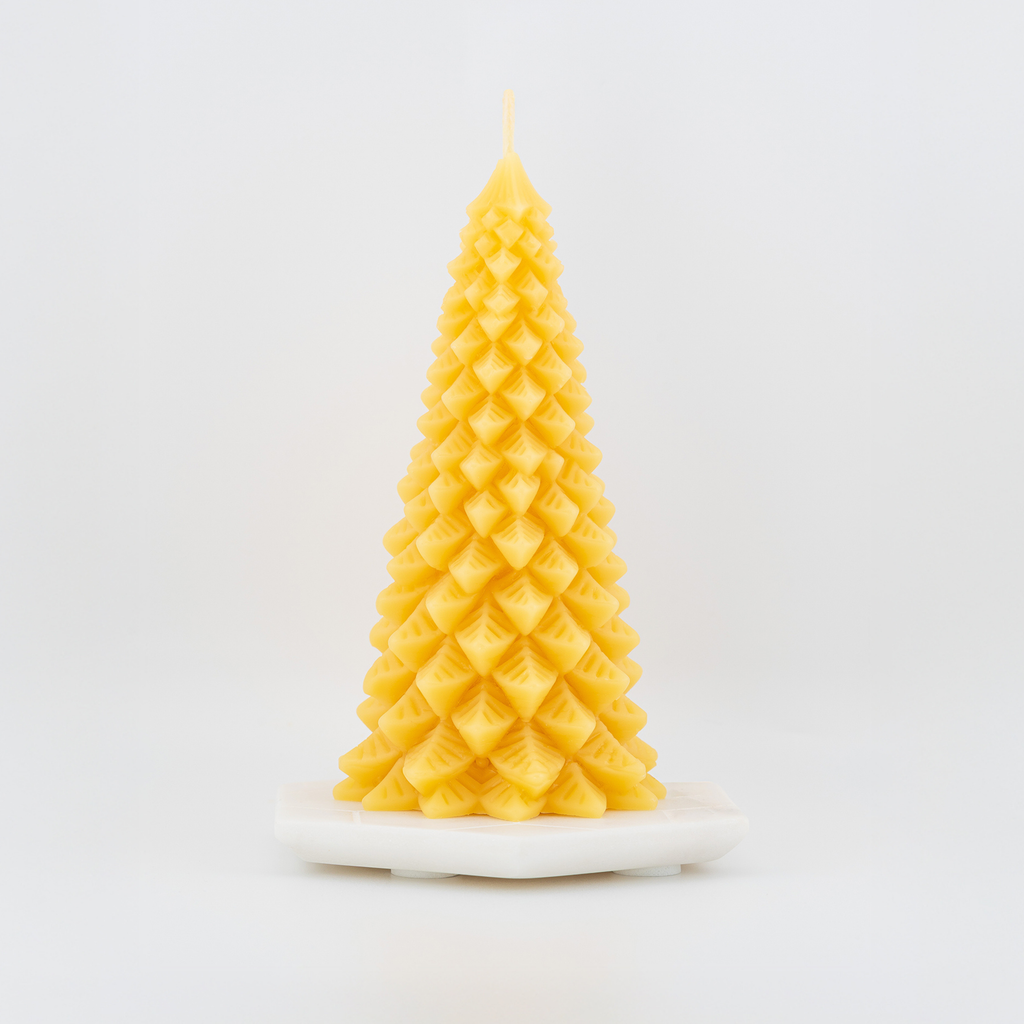 Beeswax Christmas Tree Candle