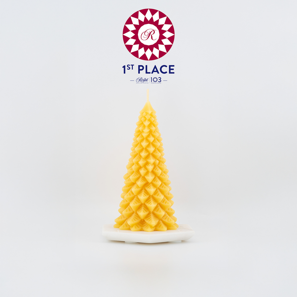 Beeswax Christmas Tree Candle